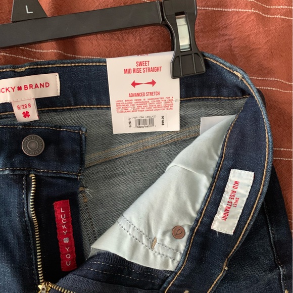Lucky Brand Sweet Mid Rise Straight Jeans - Picture 6 of 7